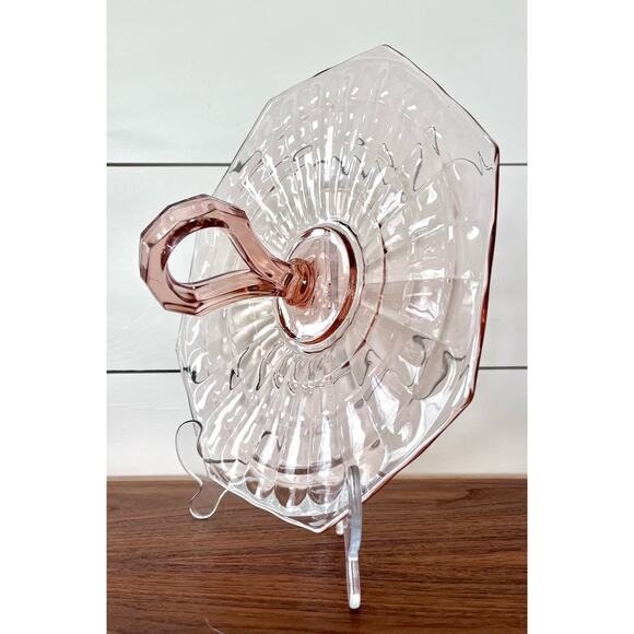 Center Handle Tray Block Optic Pink by Anchor Hocking 10.5" Replacement - Picture 3 of 11